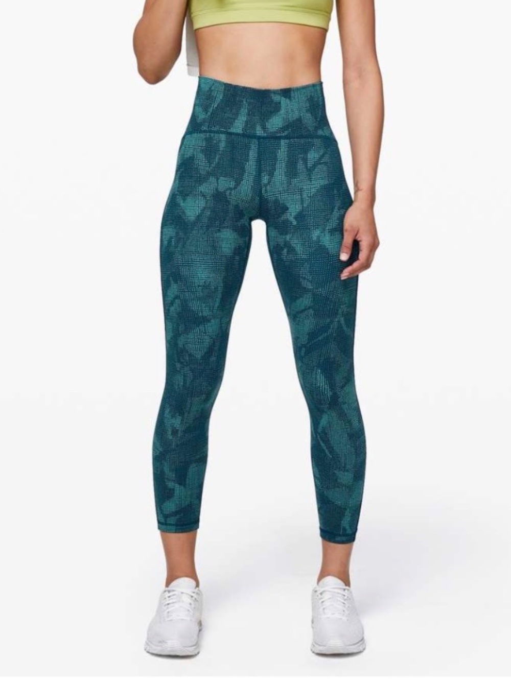Lululemon Train Times 7/8 pant Ilusion Tidal Teal Bermuda Teal